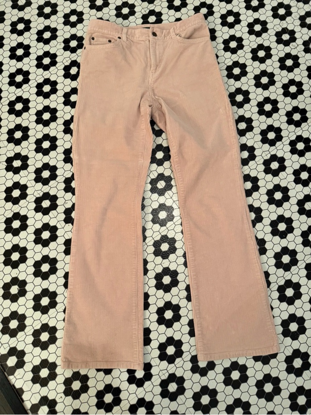 Vintage  Ralph Lauren soft Pink Corduroy Flare Pants - Size 4